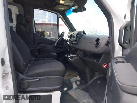2023 Mercedes-Benz Sprinter Cargo with VIN W1Y4NDHY9PT152903, listed as a IAAI auction lot 41901044 with 25,052 mi miles and . Bid and sale history available at carsss.com. Image 5.