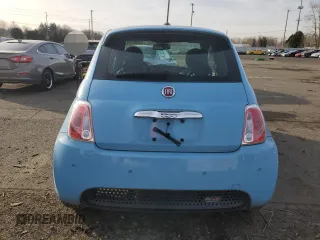 2015 FIAT 500e with VIN 3C3CFFGE4FT603419, listed as a Copart auction lot 85686474 with 0 mi miles and Salvage Title. Bid and sale history available at carsss.com. Image 6.