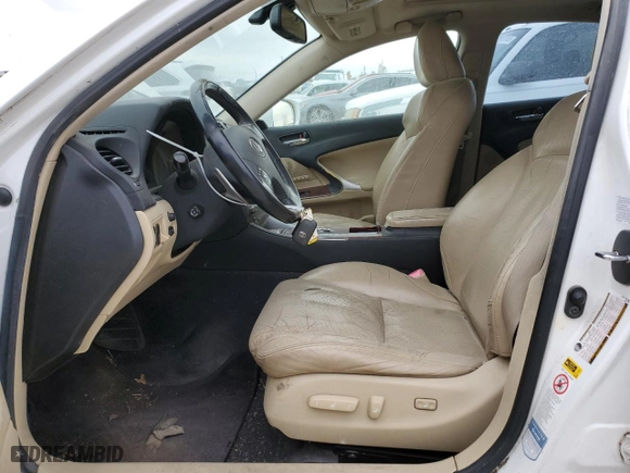 2008 Lexus IS 250 with VIN JTHCK262X85022273, listed as a Copart auction lot 49681295 with 247,279 mi miles and Salvage Title. Bid and sale history available at carsss.com. Image 7.