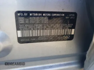 2012 Mitsubishi Lancer GT with VIN JA32U8FW0CU029775, listed as a Copart auction lot 76578364 with 180,217 mi miles and Salvage Title. Bid and sale history available at carsss.com. Image 12.