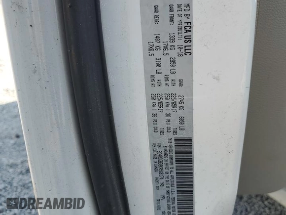 2019 Dodge Grand Caravan SE with VIN 2C4RDGBG0KR568174, listed as a Copart auction lot 55955085 with 42,250 mi miles and Salvage Title. Bid and sale history available at DreamBid. Image 14.