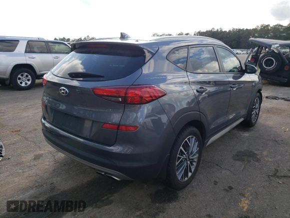 2019 Hyundai Tucson Sport with VIN KM8J33AL2KU972227, listed as a Copart auction lot 44172755 with 76,720 mi miles and Salvage Title. Bid and sale history available at carsss.com. Image 3.
