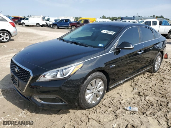 2017 Hyundai Sonata Hybrid SE with VIN KMHE24L14HA060375, listed as a Copart auction lot 45228695 with 138,232 mi miles and Salvage Title. Bid and sale history available at carsss.com. Image 1.