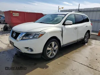 2013 Nissan Pathfinder SV with VIN 5N1AR2MM7DC633680, listed as a Copart auction lot 49915615 with 181,596 mi miles and Salvage Title. Bid and sale history available at carsss.com. Image 1.