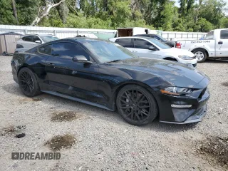 2018 Ford Mustang GT with VIN 1FA6P8CF2J5153624, listed as a Copart auction lot 55626135 with 94,206 mi miles and Salvage title. Bid and sale history available at DreamBid. Image 4.