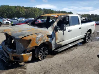 2019 Nissan Titan XD SV with VIN 1N6BA1F41KN520359, listed as a Copart auction lot 81355334 with 0 mi miles and Salvage Title. Bid and sale history available at carsss.com. Image 1.