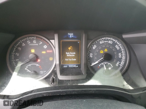 2016 Toyota Tacoma SR with VIN 3TMCZ5ANXGM042547, listed as a Copart auction lot 52010905 with 105,546 mi miles and Salvage Title. Bid and sale history available at carsss.com. Image 9.