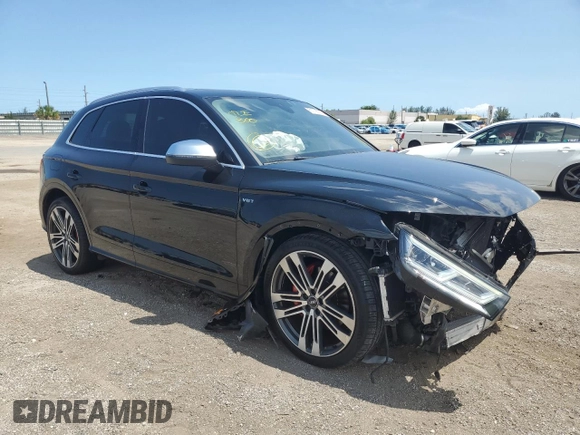 2018 Audi SQ5 Premium Plus with VIN WA1A4AFY6J2222926, listed as a Copart auction lot 51795383 with 64,658 mi miles. Bid and sale history available at carsss.com. Image 4.