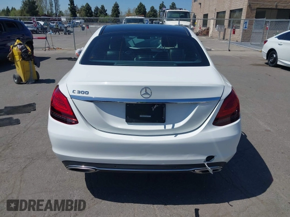 2020 Mercedes-Benz C 300 with VIN W1KWF8DBXLR601604, listed as a IAAI auction lot 42030386 with 56,165 mi miles and . Bid and sale history available at DreamBid. Image 17.