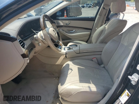 2015 Mercedes-Benz S 550 with VIN WDDUG8FB6FA092891, listed as a Copart auction lot 56431905 with 164,664 mi miles and Salvage title. Bid and sale history available at DreamBid. Image 7.