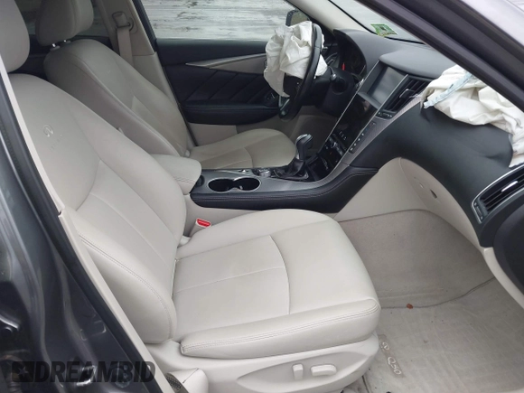 2014 Infiniti Q50 Premium with VIN JN1BV7AR7EM686881, listed as a IAAI auction lot 41812109 with 161,994 mi miles. Bid and sale history available at carsss.com. Image 5.