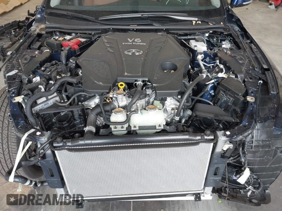 2024 Infiniti Q50 Luxe with VIN JN1EV7BR9RM631852, listed as a IAAI auction lot 40528778 with 2,862 mi miles and . Bid and sale history available at DreamBid. Image 10.