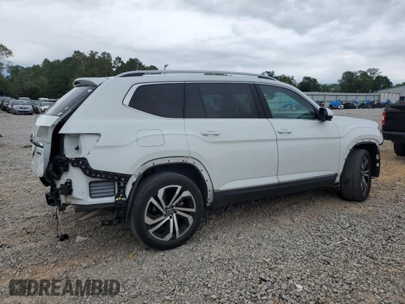 2021 Volkswagen Atlas SEL Premium with VIN 1V2TR2CAXMC505873, listed as a Copart auction lot 55989815 with 65,711 mi miles and Salvage title. Bid and sale history available at DreamBid. Image 3.