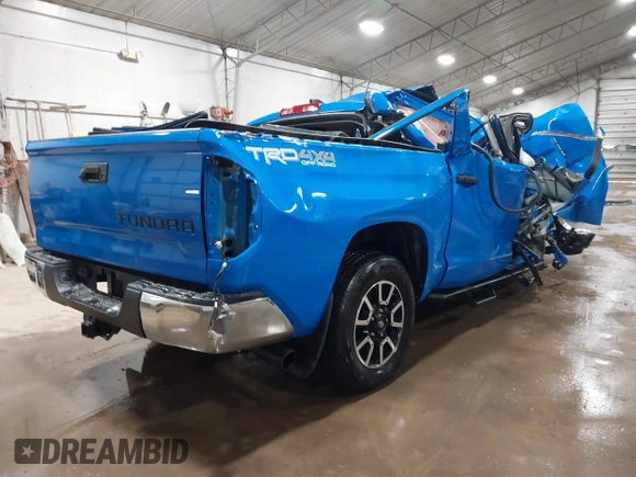2021 Toyota Tundra SR5 with VIN 5TFDY5F11MX007642, listed as a IAAI auction lot 41619717 with Not provided miles and . Bid and sale history available at DreamBid. Image 4.