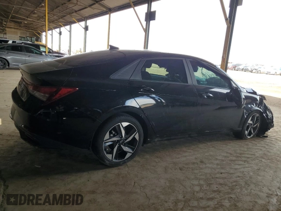 2023 Hyundai Elantra SEL with VIN KMHLS4AG9PU426617, listed as a Copart auction lot 58008115 with Not provided miles and Salvage title. Bid and sale history available at DreamBid. Image 3.