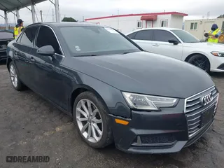 2019 Audi A4 Premium with VIN WAUGMAF44KA060327, listed as a IAAI auction lot 41757099 with 52,110 mi miles. Bid and sale history available at carsss.com. Image 1.