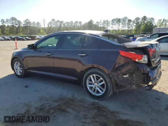 2013 Kia Optima LX z VIN 5XXGM4A72DG257851, wystawiony jako Copart lot #52409785 z przebiegiem 43 699 mil mil oraz Szkody całkowita. Historia ofert i sprzedaży dostępna na DreamBid. Obrazek 2.