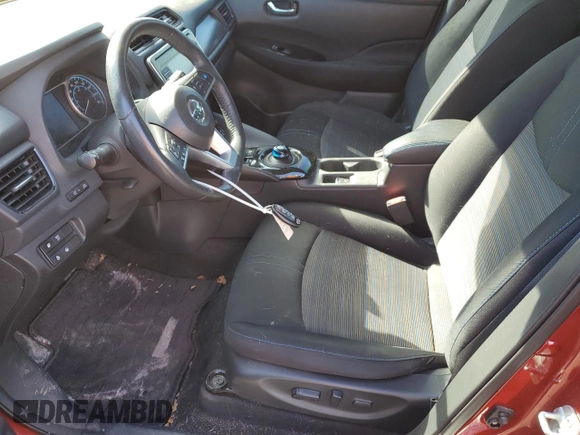 2018 Nissan LEAF S with VIN 1N4AZ1CP0JC316190, listed as a Copart auction lot 55057885 with 116,384 mi miles and Salvage Title. Bid and sale history available at DreamBid. Image 7.