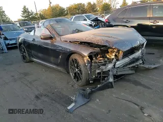 2023 BMW 8 Series 840i with VIN WBADZ4C05PCM43258, listed as a Copart auction lot 76588524 with Not provided miles and Salvage title. Bid and sale history available at DreamBid. Image 10.
