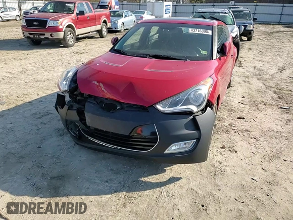 2014 Hyundai Veloster z VIN KMHTC6AD3EU217143, wystawiony jako Copart lot #43716395 z przebiegiem 137 865 mil mil oraz Szkoda całkowita • Salvage title. Historia ofert i sprzedaży dostępna na DreamBid. Obrazek 11.
