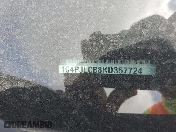 2019 Jeep Cherokee Latitude with VIN 1C4PJLCB8KD357724, listed as a Copart auction lot 51412395 with 0 mi miles and Salvage Title. Bid and sale history available at carsss.com. Image 15.