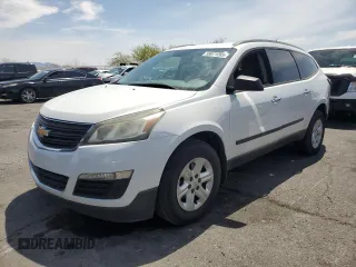 2016 Chevrolet Traverse LS z VIN 1GNKRFKD6GJ238917, wystawiony jako Copart lot #55071265 z przebiegiem 116 454 mil mil oraz Szkoda całkowita • Salvage title. Historia ofert i sprzedaży dostępna na DreamBid. Obrazek 1.