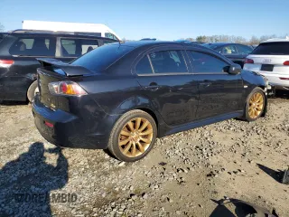 2010 Mitsubishi Lancer GTS with VIN JA32U8FW8AU031934, listed as a Copart auction lot 51247365 with 122,500 mi miles and Salvage Title. Bid and sale history available at carsss.com. Image 3.