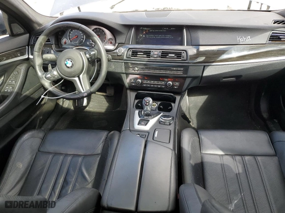 2014 BMW M5 with VIN WBSFV9C58ED097741, listed as a Copart auction lot 53825714 with 81,403 mi miles and Salvage Title. Bid and sale history available at carsss.com. Image 8.