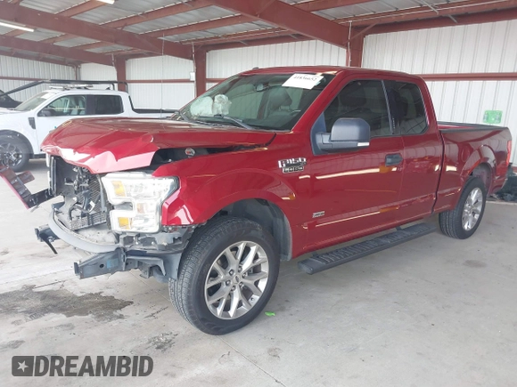 2015 Ford F-150 XL with VIN 1FTEX1CP1FFC30569, listed as a IAAI auction lot 41836652 with 126,443 mi miles. Bid and sale history available at carsss.com. Image 2.