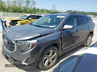 2019 GMC Terrain SLE z VIN 3GKALMEV3KL368657, wystawiony jako Copart lot #59986075 z przebiegiem 103 532 mil mil oraz Szkoda całkowita • Salvage title. Historia ofert i sprzedaży dostępna na DreamBid. Obrazek 1.