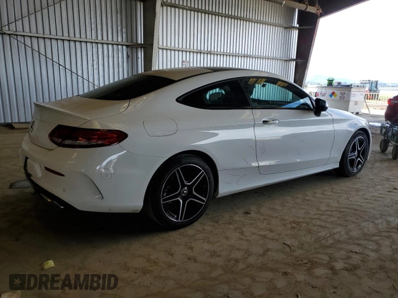 2020 Mercedes-Benz C 300 with VIN W1KWJ8DB2LF985202, listed as a Copart auction lot 53155975 with 48,895 mi miles and Salvage Title. Bid and sale history available at DreamBid. Image 3.