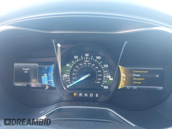 2014 Ford Fusion Titanium with VIN 3FA6P0K92ER119005, listed as a IAAI auction lot 41827178 with 108,959 mi miles. Bid and sale history available at carsss.com. Image 7.