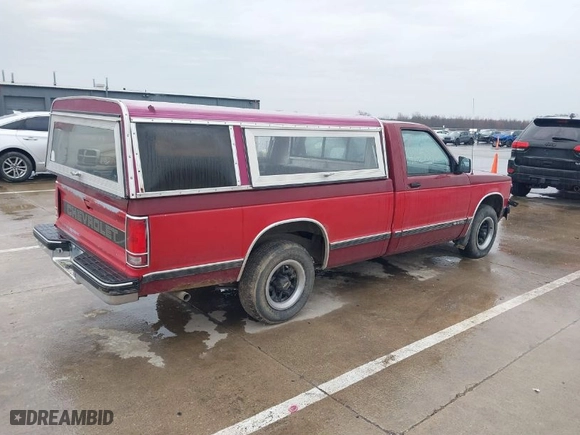 1991 Chevrolet S-10 EL with VIN 1GCCS14A2M2267893, listed as a IAAI auction lot 41650437 with NaN miles. Bid and sale history available at carsss.com. Image 4.