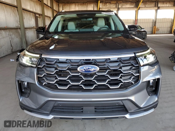2025 Ford Explorer Platinum with VIN 1FMWK8HC8SGA15336, listed as a Copart auction lot 86760074 with 3,015 mi miles and Salvage title. Bid and sale history available at DreamBid. Image 5.