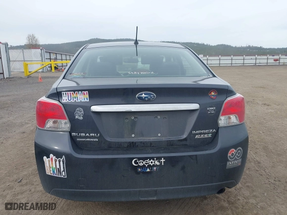 2012 Subaru Impreza Sedan 2.0i Limited with VIN JF1GJAH6XCH016213, listed as a IAAI auction lot 42009284 with 58,280 mi miles. Bid and sale history available at carsss.com. Image 16.