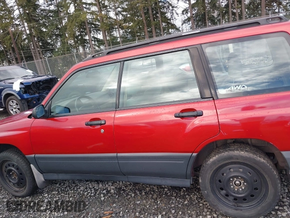 1999 Subaru Forester L with VIN JF1SF6357XH748358, listed as a IAAI auction lot 41885337 with 201,441 mi miles. Bid and sale history available at carsss.com. Image 15.