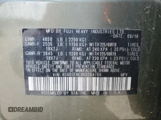 2017 Subaru Outback Limited with VIN 4S4BSENC4H3264766, listed as a Copart auction lot 64731595 with 126,243 mi miles and Salvage title. Bid and sale history available at DreamBid. Image 13.