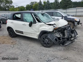 2015 FIAT 500L Urbana Trekking with VIN ZFBCFADH1FZ032934, listed as a Copart auction lot 69152844 with 0 mi miles and Salvage Title. Bid and sale history available at carsss.com. Image 4.