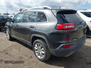 2016 Jeep Cherokee Limited with VIN 1C4PJLDS8GW233799, listed as a IAAI auction lot 41734376 with 114,187 mi miles. Bid and sale history available at carsss.com. Image 3.