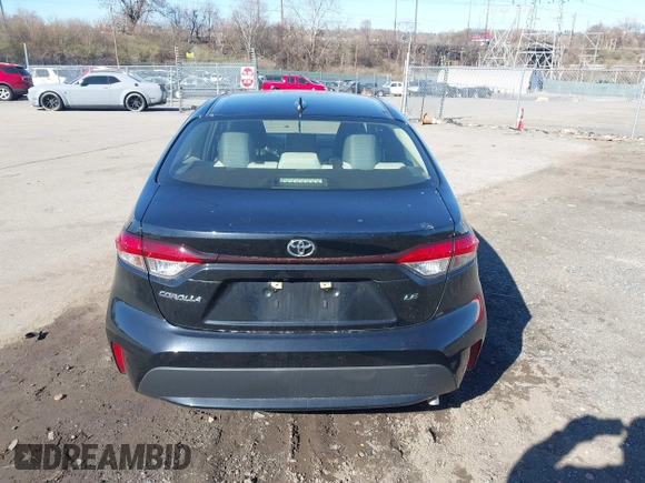 2020 Toyota Corolla LE with VIN JTDEPRAEXLJ082818, listed as a IAAI auction lot 41908598 with 88,781 mi miles. Bid and sale history available at carsss.com. Image 16.