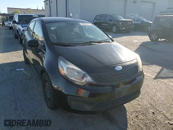 2013 Kia Rio LX with VIN KNADM4A38D6256604, listed as a Copart auction lot 46542975 with 134,470 mi miles and Salvage Title. Bid and sale history available at carsss.com. Image 13.