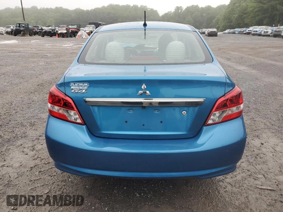 2020 Mitsubishi Mirage ES with VIN ML32F3FJ4LHF13028, listed as a Copart auction lot 58168265 with 135,950 mi miles and Salvage title. Bid and sale history available at DreamBid. Image 6.
