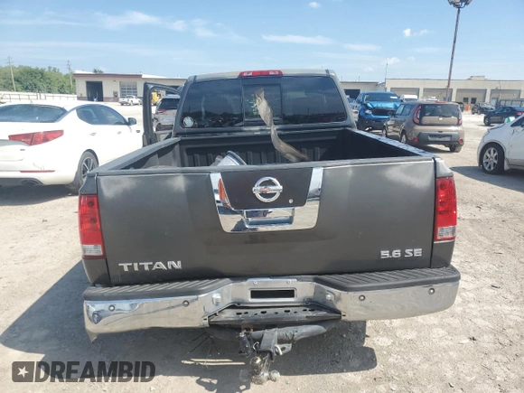 2005 Nissan Titan SE with VIN 1N6AA06A95N555523, listed as a Copart auction lot 62073754 with Not provided miles and Salvage title. Bid and sale history available at DreamBid. Image 7.