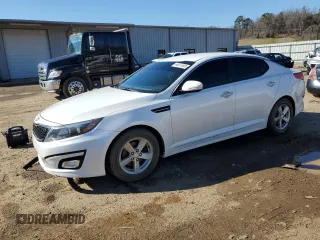 2014 Kia Optima LX z VIN KNAGM4A73E5458757, wystawiony jako Copart lot #53807505 z przebiegiem 144 782 mil mil oraz Szkoda całkowita • Salvage title. Historia ofert i sprzedaży dostępna na DreamBid. Obrazek 1.