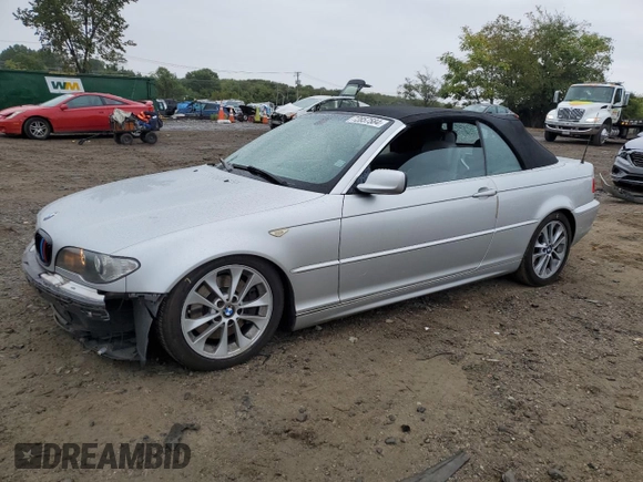 2005 BMW 3 Series 330Ci with VIN WBABW53465PL48609, listed as a Copart auction lot 72857584 with 106,207 mi miles and Salvage Title. Bid and sale history available at carsss.com. Image 1.