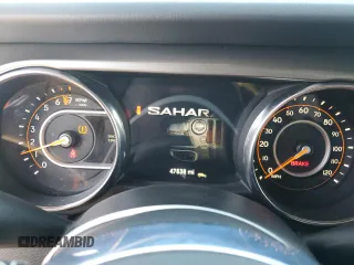 2020 Jeep Wrangler Unlimited Sahara with VIN 1C4HJXEG3LW145470, listed as a Copart auction lot 63690835 with 47,838 mi miles and Salvage title. Bid and sale history available at DreamBid. Image 9.