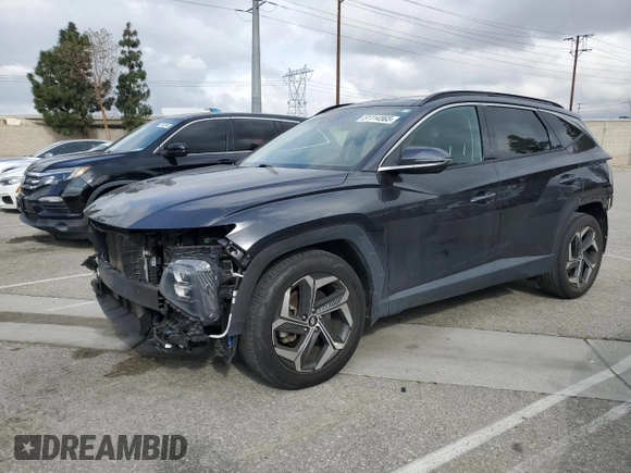2022 Hyundai Tucson Limited with VIN 5NMJE3AE0NH113231, listed as a Copart auction lot 51114565 with 54,796 mi miles and Salvage Title. Bid and sale history available at carsss.com. Image 1.
