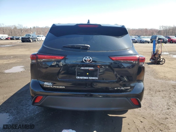 2023 Toyota Highlander L with VIN 5TDKDRBH1PS527010, listed as a Copart auction lot 51454545 with 16,258 mi miles and Salvage Title. Bid and sale history available at carsss.com. Image 6.