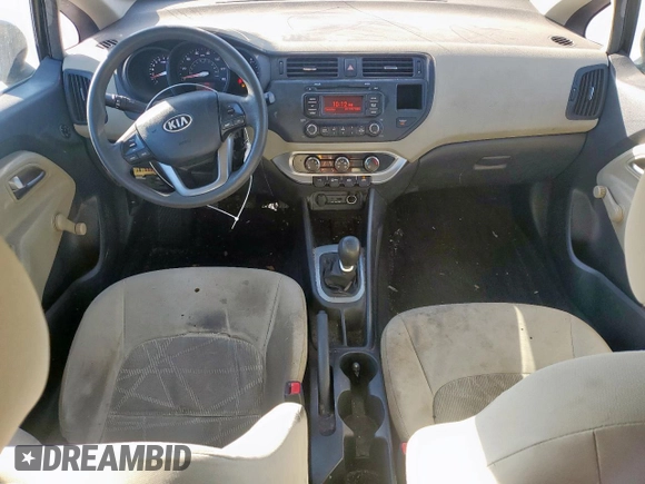 2013 Kia Rio LX with VIN KNADM4A33D6182847, listed as a Copart auction lot 45468675 with 64,718 mi miles and Salvage Title. Bid and sale history available at DreamBid. Image 8.