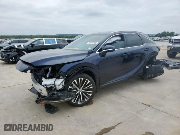 2024 Lexus RX 350 z VIN 2T2BAMBA2RC034927, wystawiony jako Copart lot #59352155 z przebiegiem 27 094 mil mil oraz Szkoda całkowita • Salvage title. Historia ofert i sprzedaży dostępna na DreamBid. Obrazek 1.